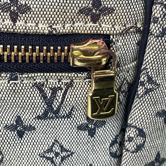 Louis Vuitton Monogram Mini Lin Sac a Langer Diaper Messenger Bag Denim Gray - Picture 13 of 17